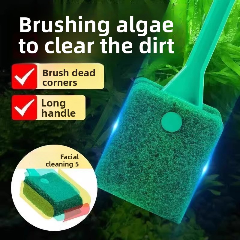 Marine Aquarium Glass Scraper - Brosse de nettoyage pour aquarium, grattoir