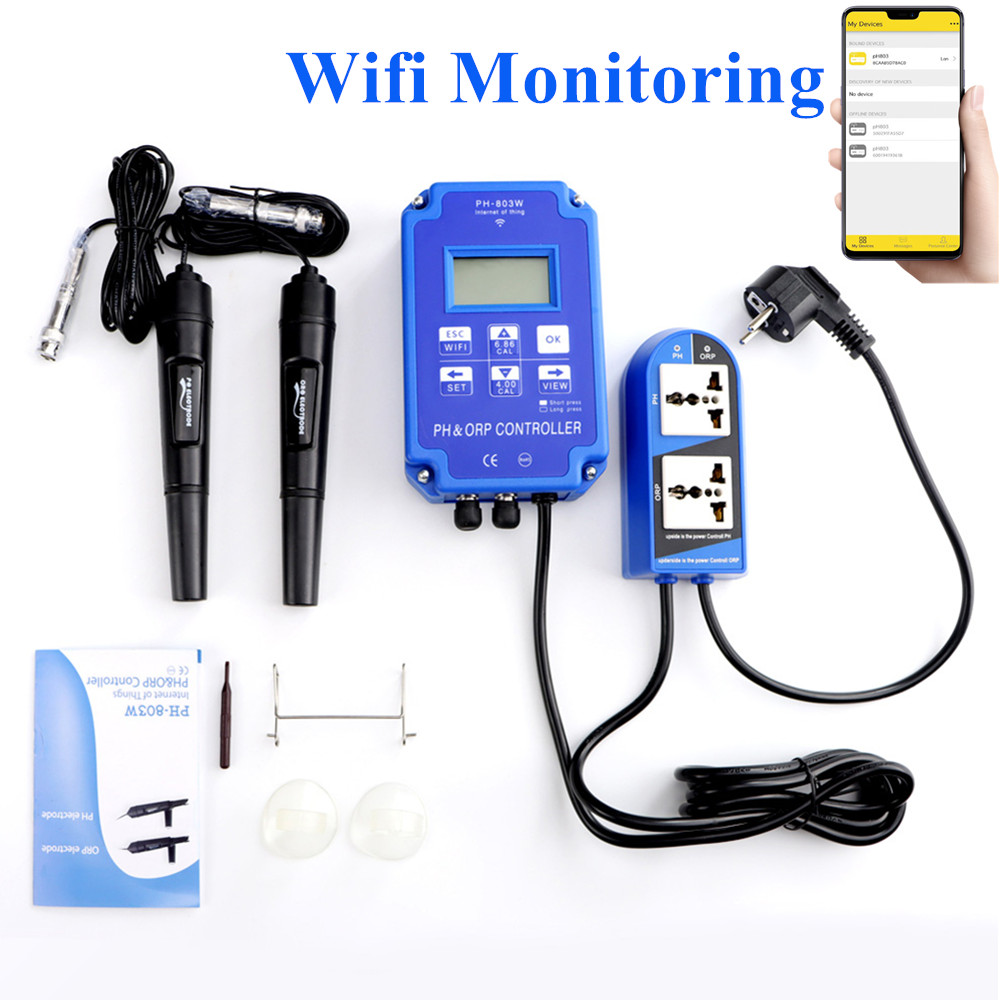 Marine Aquarium Water Analyzer - Contrôleur PH ORP 2 en 1,