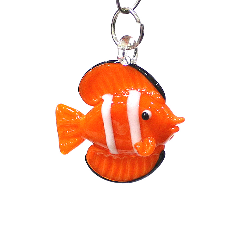 Marine Aquarium Europe - Verre miniature colorée poissons figurines pendentifs