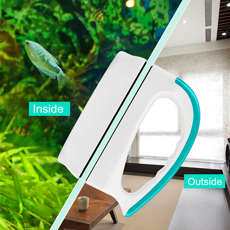 Marine Aquarium Glass Scraper - Grattoir magnétique pour poisson d'aquarium, nouveau