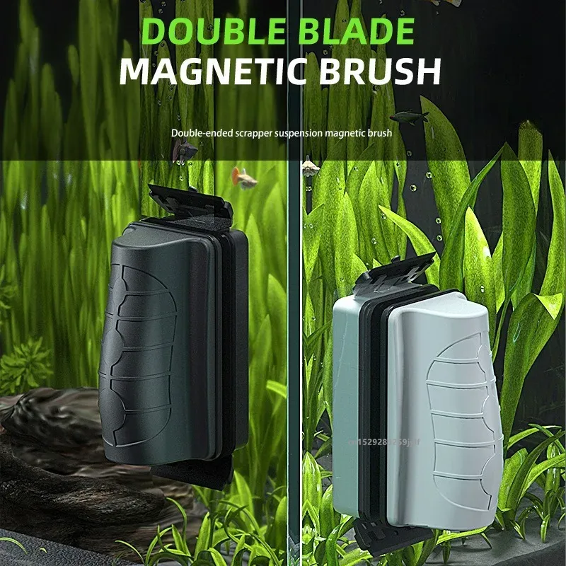 Marine Aquarium Glass Scraper - Petites brosses magnétiques pour aquarium, grattoir
