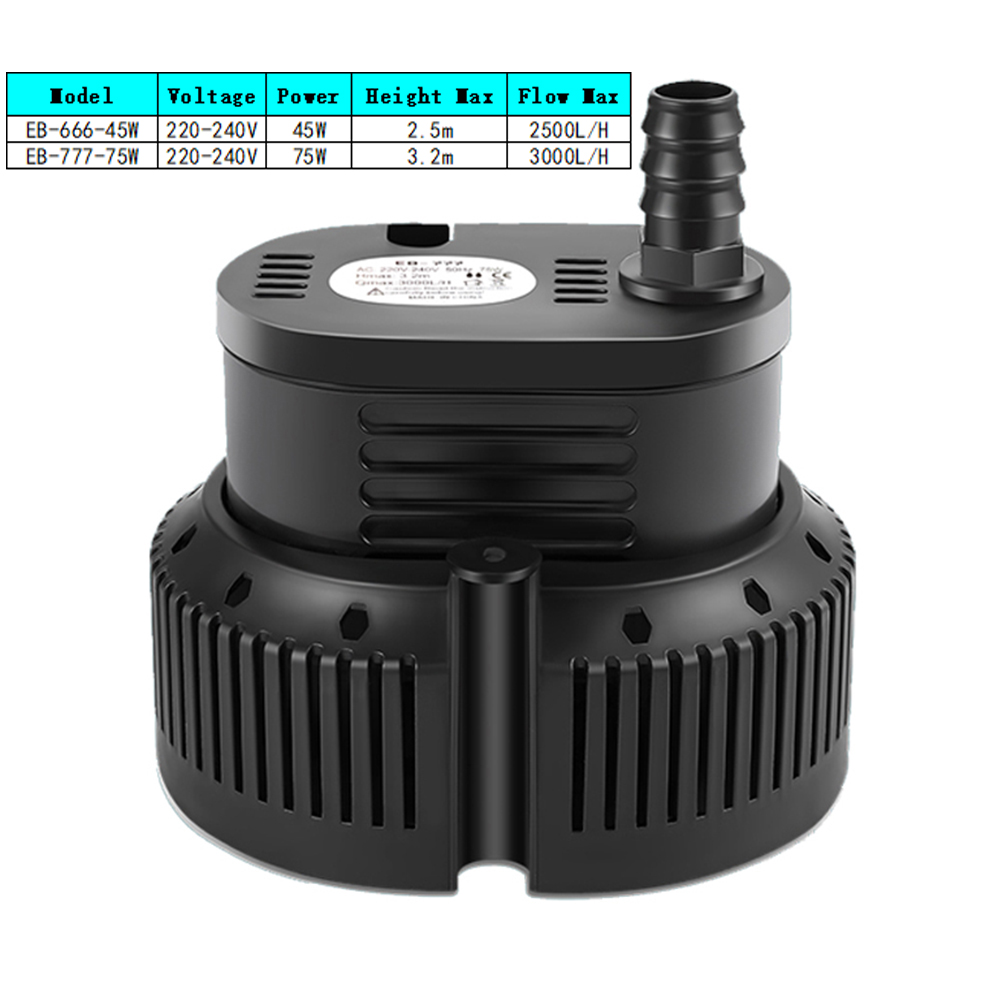 Marine Aquarium Temperature - 45/75W 25HO 3000L/H SubSN pompe à