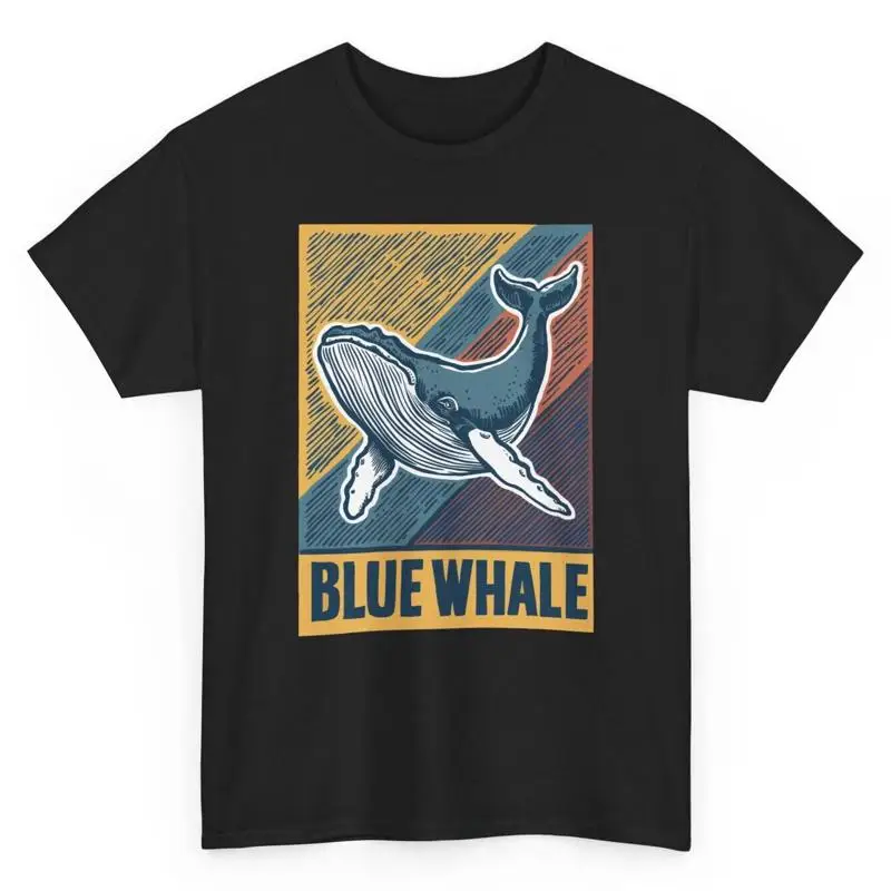 Marine Zoo - T-shirt rétro Blue Whale, Zoo marin