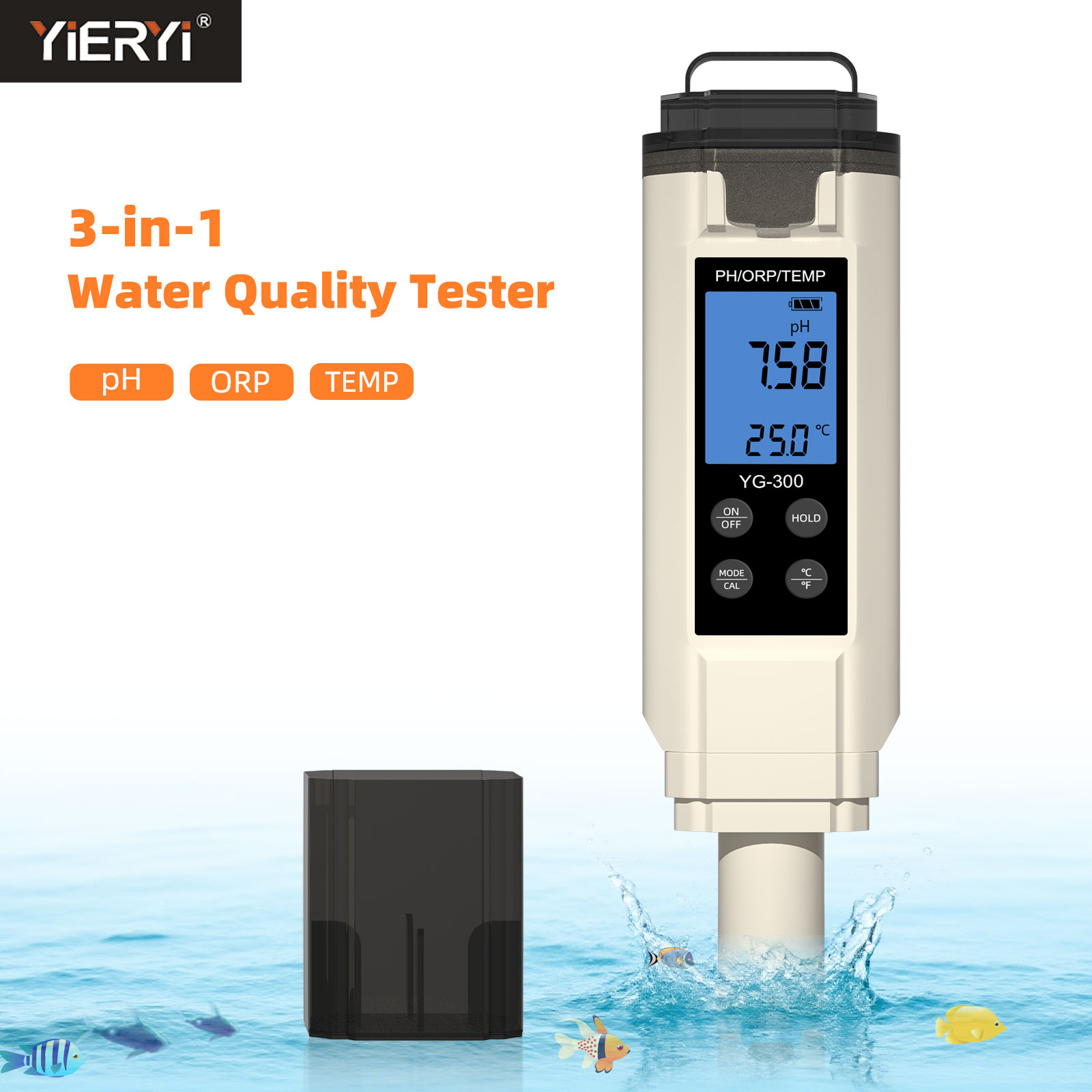 Yieryi numérique 3 en 1 PH/ORP - Marine Aquarium Water Analyzer avis et prix