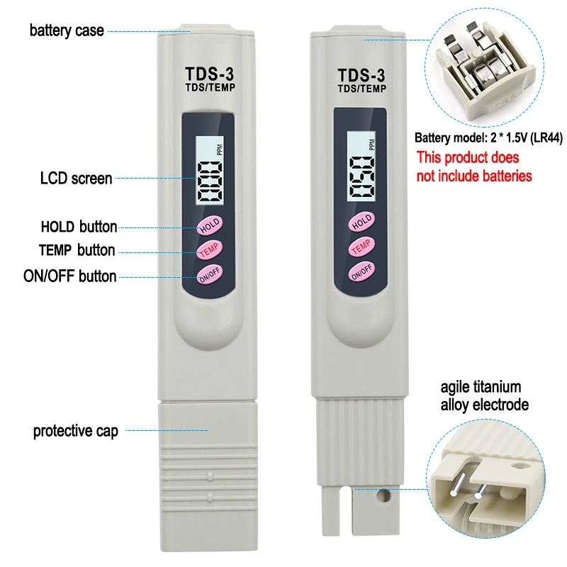 Testeur numérique de qualité d - Marine Aquarium Water Analyzer avis et prix