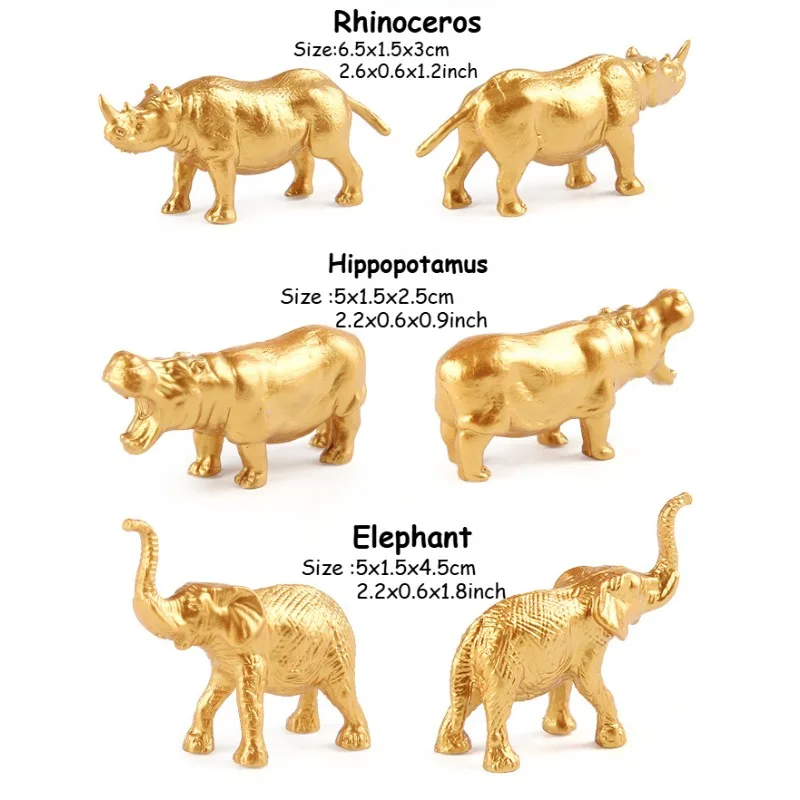 Figurines d'animaux dorés pour - Marine Zoo avis et prix