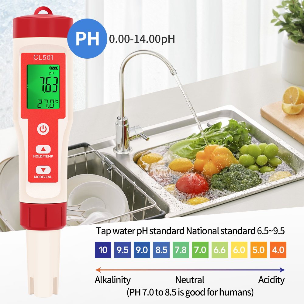PH/CL2/H2/ORP/compteur de temp - Marine Aquarium Water Analyzer avis et prix