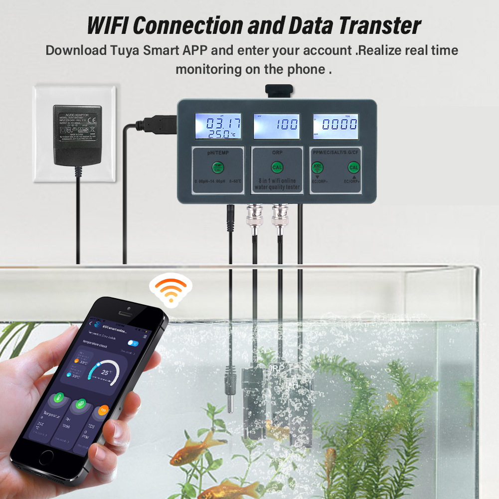 YAGO Testeur de qualité de l'e - Marine Aquarium Water Analyzer avis et prix