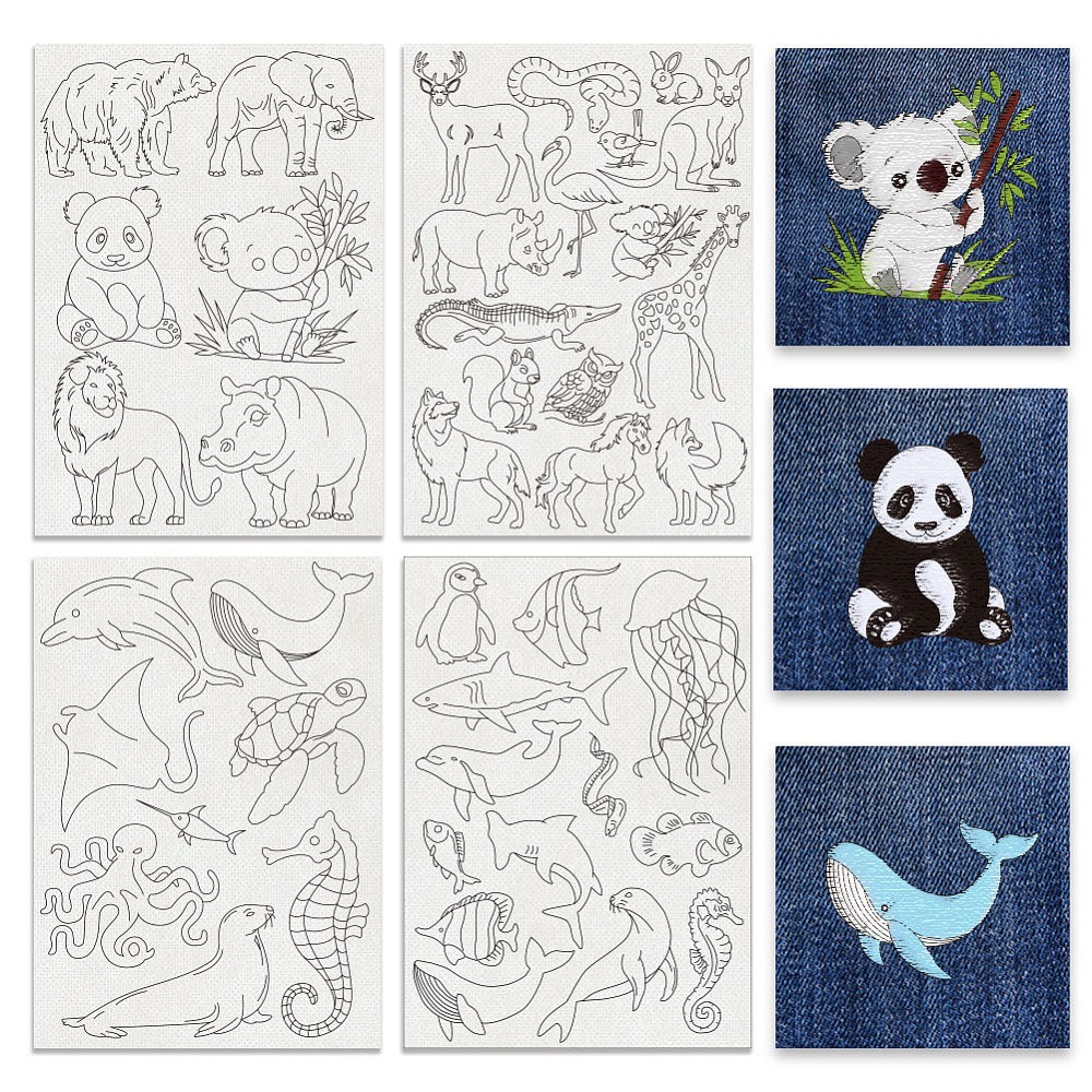 4 Feuilles 42 Pièces Motifs de - Marine Zoo avis et prix