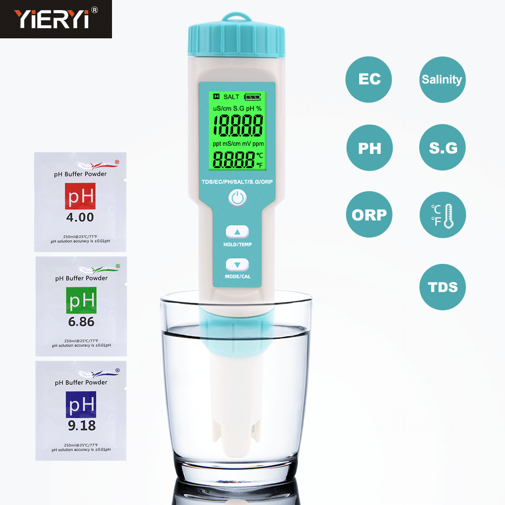 Nouveau 7 en 1 PH/TDS/EC/ORP/S - Marine Aquarium Water Analyzer avis et prix