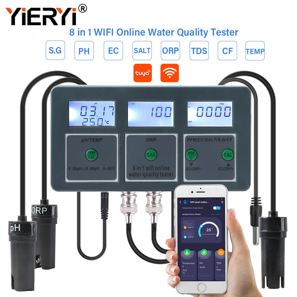 Yieryi WiFi Tuya Smart PH ORP  - Marine Aquarium Water Analyzer avis et prix